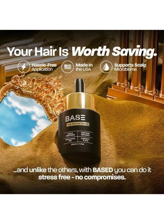 Base Hair Revival Serum for Men & Women for Hair Loss & Thinning - Image 2