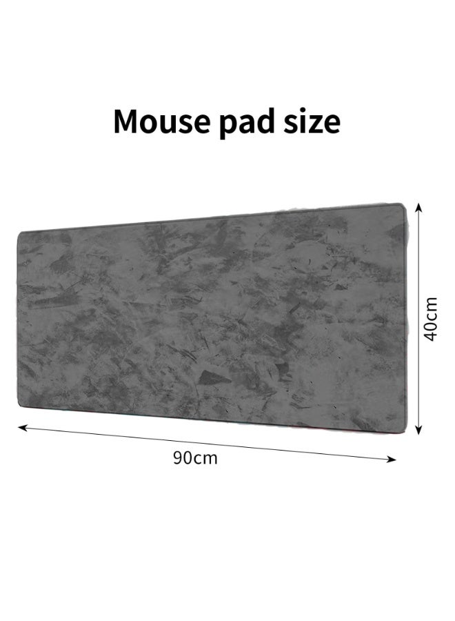 وسادة ماوس للألعاب – مقاومة للماء، وسادة كبيرة ممتدة غير قابلة للانزلاق مع سطح أملس ودقيق، تصميم متين للاعبين المحترفين والاستخدام المكتبي (اللون: رمادي فاتح، مقاس كبير جدًا XX-Large: 90 × 40 سم) - Image 5