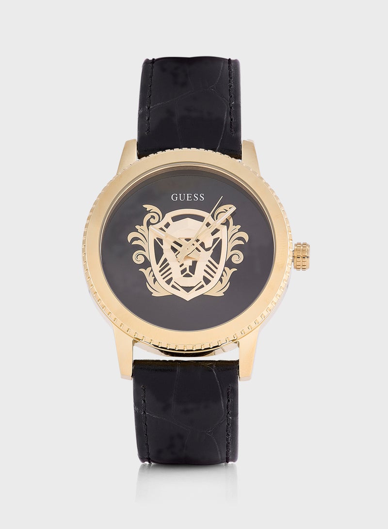 GUESS Monarch Leather Strap Analog Watch  - Image 1