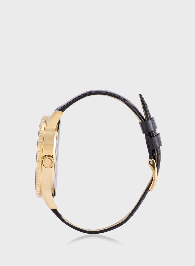 GUESS Monarch Leather Strap Analog Watch  - Image 3