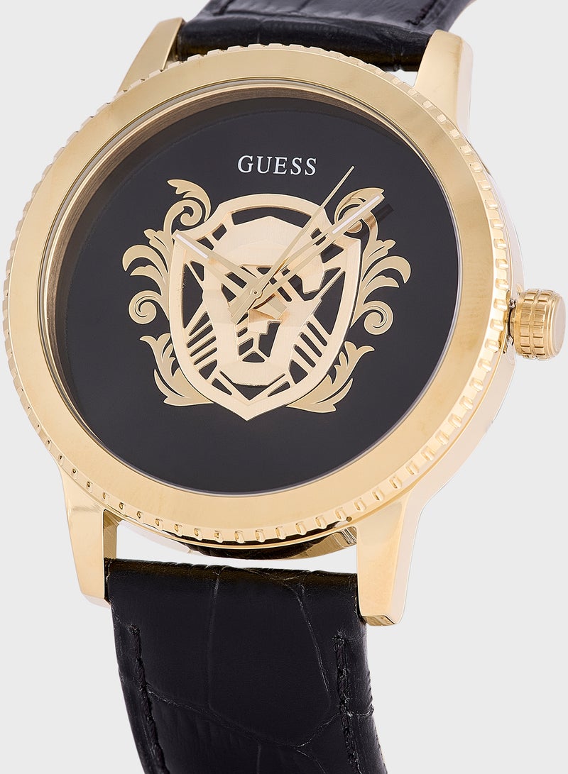 GUESS Monarch Leather Strap Analog Watch  - Image 2
