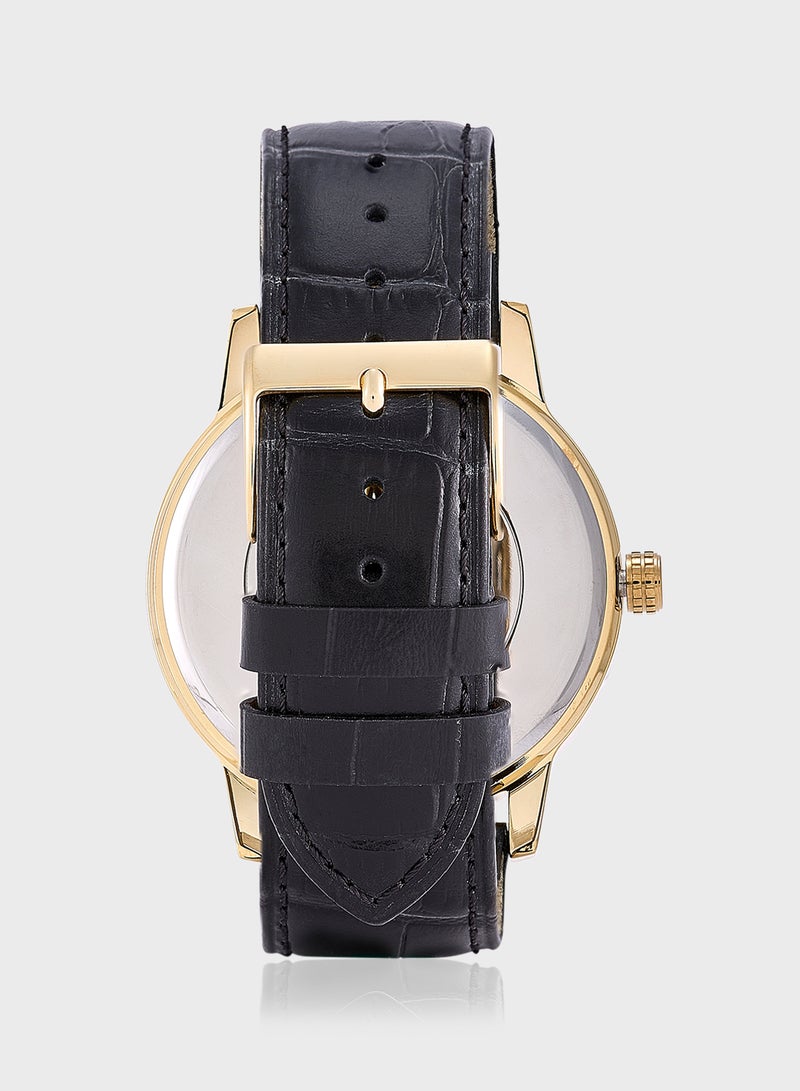 GUESS Monarch Leather Strap Analog Watch  - Image 4