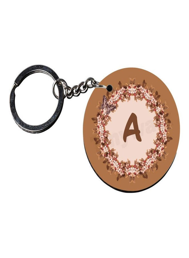 Tinywalk Set of 2 | Circle Shape Printed Wooden Keychains A | Circle Shape keyrings | Circle Shape Keychains| Printed keyrings - Image 3