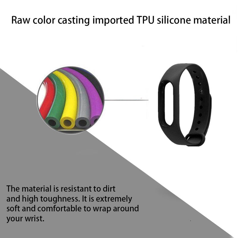 Replacement Watch Band Sport Wristband Adjustable Wrist Strap TUP Silicone Material Comfortable High Elasticity Replacement for M2 Smart Bracelet - Image 3