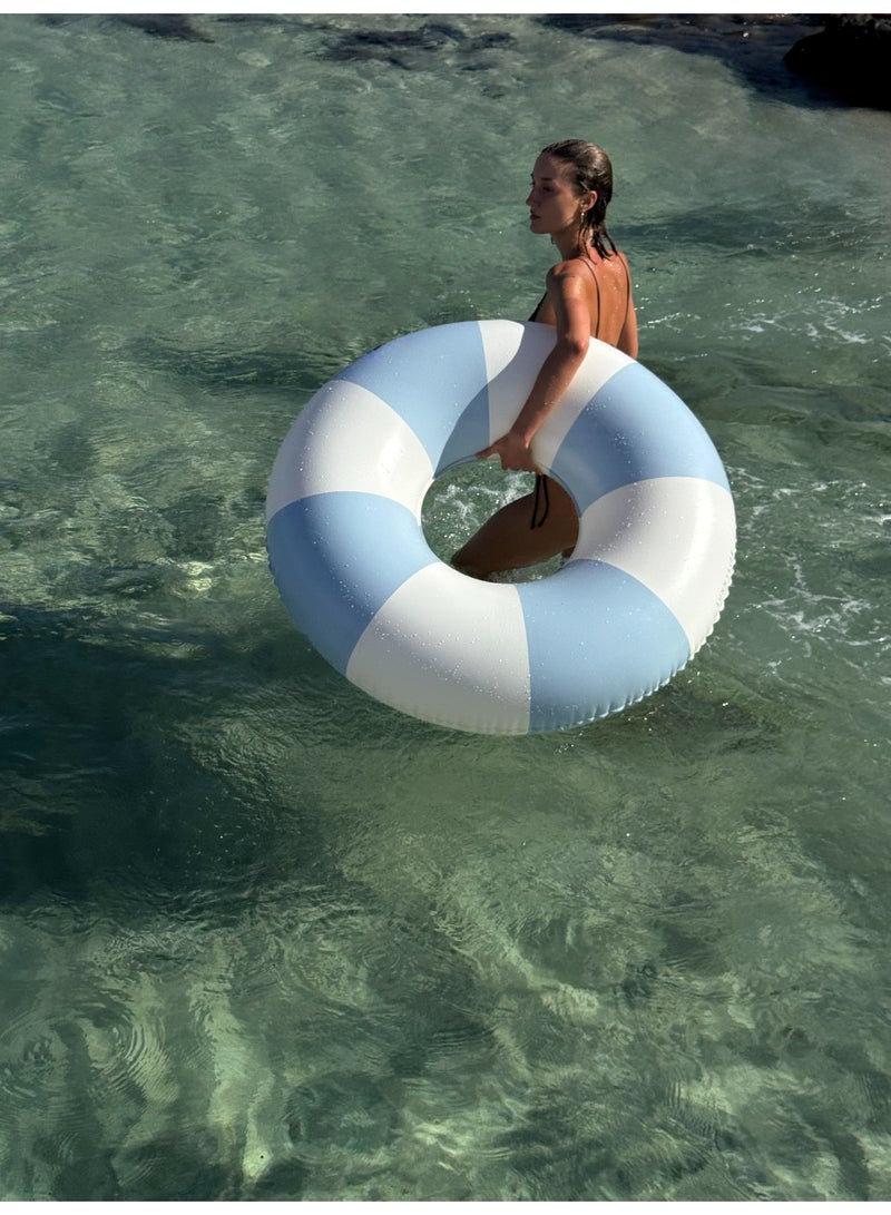 SUNNY LIFE Tube Pool Ring – Inflatable Summer Pool Float for Swimming, Water Play & Outdoor Fun – Lazy Days Duck Egg Blue, Children’s Pool Toy & Swimming Accessories - Image 4