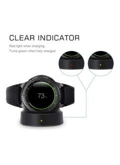 DUSALA Wireless Smartwatch Charger Dock Pad For Samsung Gear S3 Smart Watch Black  - Image 2