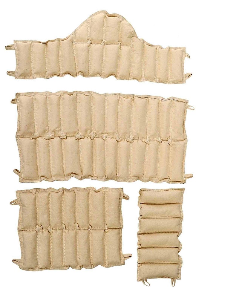 NARAYANI TRADERS Professional Moist Heat Pack Set – Hydrocollator Steam Pack for Deep Tissue Pain Relief – Reusable Hot Pack for Back, Neck, and Joint Therapy – Standard Physiotherapy Size (White/Beige) - Image 2