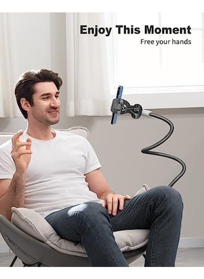 Gooseneck Bed Phone Holder Flexible Long Arm Phone Mount For Desk Clip Bracket Clamp Stand For 4.0 6.5 Inch Mobile Cell Phone Stand Document Camera Nintendo Switch Black - pzsku/ZDFED7FF89178EB3A47C3Z/45/_/1714489972/ed3292b0-dba3-436f-8f8b-3cce80e5354d