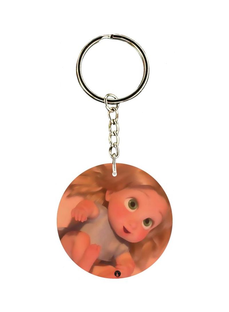 RKN Rapunzel Printed Double Sided Keychain