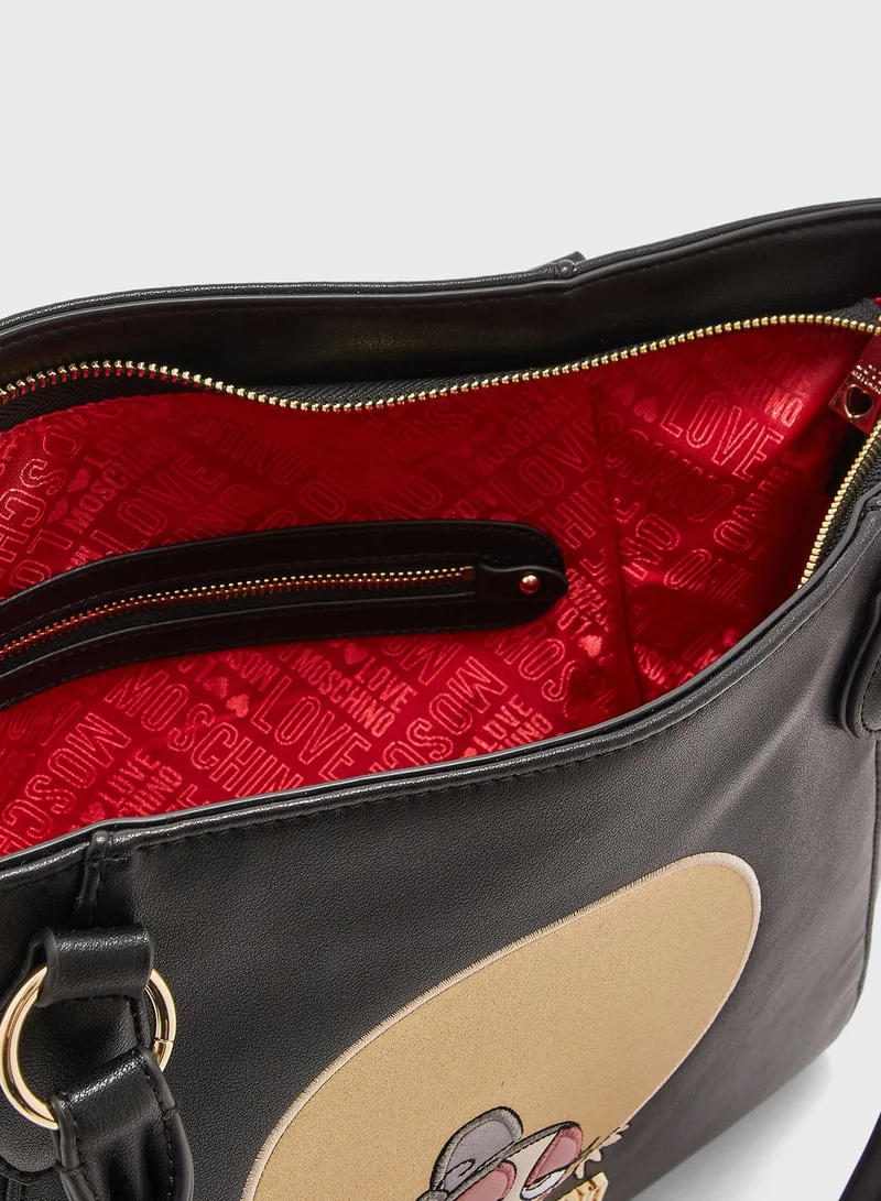 Love Moschino Doll Print Tote