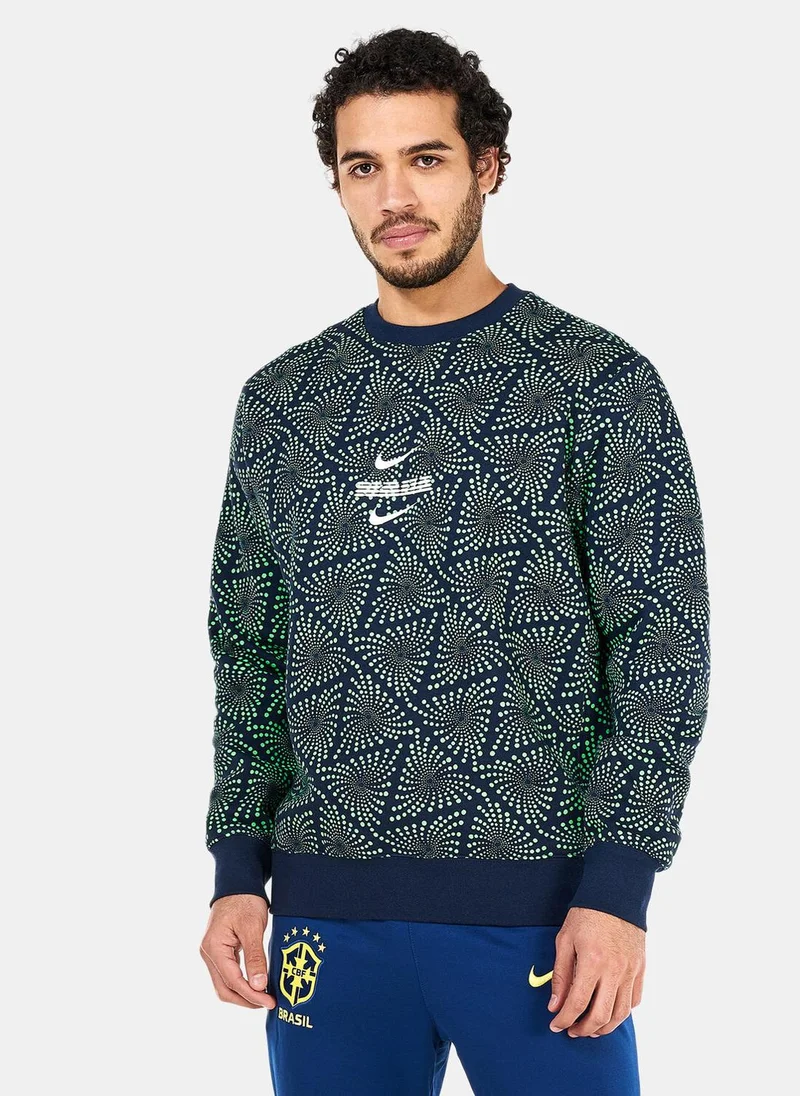 Nike Men's Nigeria Club Fleece Crew Sweatshirt