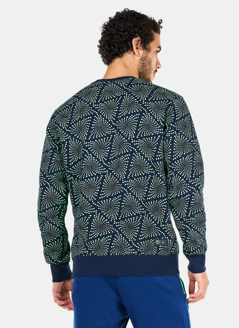 Nike Men's Nigeria Club Fleece Crew Sweatshirt