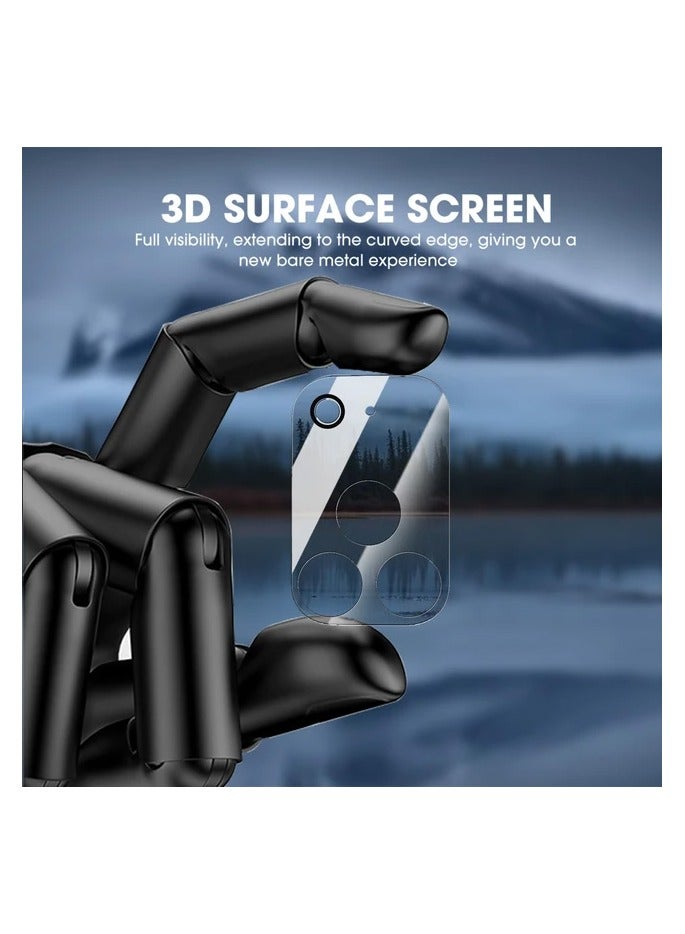 بلو فاير واقي عدسة كاميرا آيفون 17 برو، زجاج مقوى صلابة 9H بحواف منحنية ثلاثية الأبعاد، مضاد للخدوش والبصمات، طلاء طارد للماء والزيت، مقاوم للصدمات، سهل التركيب بدون فقاعات – قطعة واحدة - Image 1