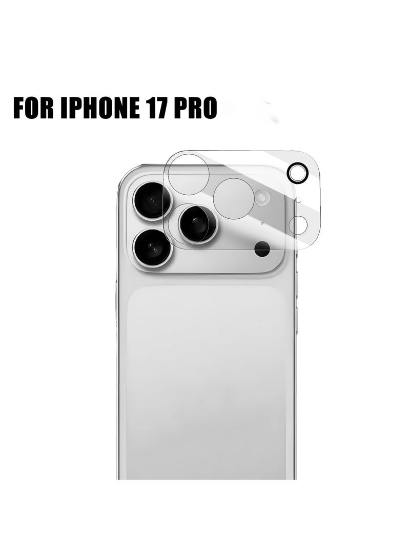 بلو فاير واقي عدسة كاميرا آيفون 17 برو، زجاج مقوى صلابة 9H بحواف منحنية ثلاثية الأبعاد، مضاد للخدوش والبصمات، طلاء طارد للماء والزيت، مقاوم للصدمات، سهل التركيب بدون فقاعات – قطعة واحدة - Image 2
