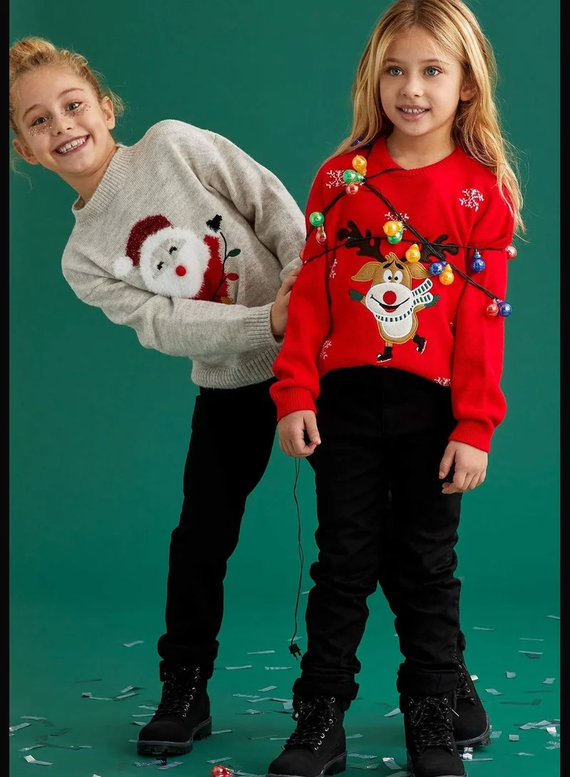 DeFacto Newyear Themed Long Sleeve Jumper