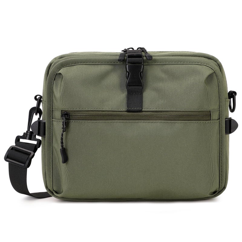 Lohol Small Messenger Bag for Men Women, Adjustable Crossbody Sling bag Purse for Daily Use Travel Sports (Army Green) - Image 1