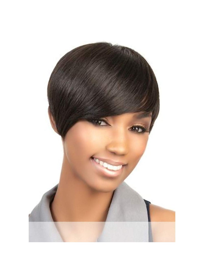 Motown Tress H. VOLTA (Motown Tress) - Human Hair Full Wig in DARK BROWN 