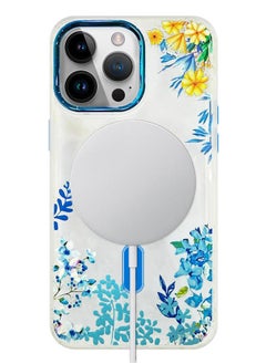 Case for Apple iPhone 14 PRO MAX Floral Design Fashion Flower Compatible with MagSafe & Wireless Charging Cover BLUE - pzsku/ZDFEE215C05D5738836AFZ/45/_/1681661787/0a4b5874-c503-45da-9e18-6b555da7320b