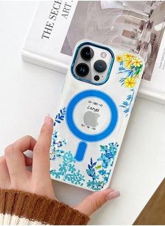 Case for Apple iPhone 14 PRO MAX Floral Design Fashion Flower Compatible with MagSafe & Wireless Charging Cover BLUE - pzsku/ZDFEE215C05D5738836AFZ/45/_/1681661788/83ecf202-54f3-48dd-a367-25a3e2ea9df6