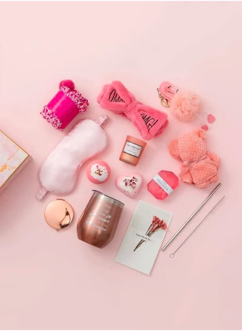 Gifts Basket for Women - Birthday Gift Box Set Contains 13 Items Inspirational Gift Relaxing Spa Care Package for Women Friendship Friend Gifts for Women - https://f.nooncdn.com/p/pzsku/ZDFEE2970BFFEFDE4FB91Z/45/_/1710926055/af298fd3-c6b7-444c-9353-2e1fd3863a5e.jpg?format=jpg&width=original