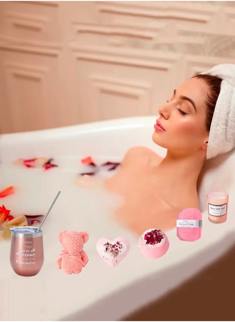 Gifts Basket for Women - Birthday Gift Box Set Contains 13 Items Inspirational Gift Relaxing Spa Care Package for Women Friendship Friend Gifts for Women - https://f.nooncdn.com/p/pzsku/ZDFEE2970BFFEFDE4FB91Z/45/_/1710926056/8ef53bc2-29d2-4eb6-865f-7fa7adaa23f0.jpg?format=jpg&width=original
