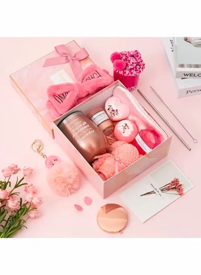 Gifts Basket for Women - Birthday Gift Box Set Contains 13 Items Inspirational Gift Relaxing Spa Care Package for Women Friendship Friend Gifts for Women - https://f.nooncdn.com/p/pzsku/ZDFEE2970BFFEFDE4FB91Z/45/_/1710926075/8ae33396-9ef9-4dfe-b739-f80714916178.jpg?format=jpg&width=original