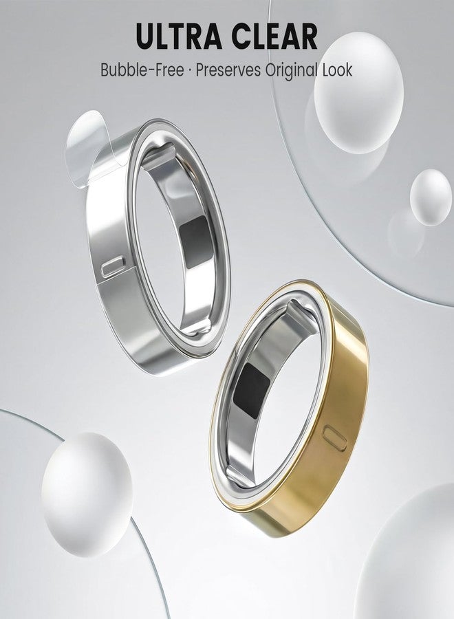 BandRain Ultra-Thin Clear Skin Cover for Oura Ring Gen 4/4 Ceramic/Oura Gen 3, Invisible Transparent Anti-Scratch Protector Smart Rings Accessories Protective Film, 10-Pack (Size for 4/5/6/7/8) - Image 3