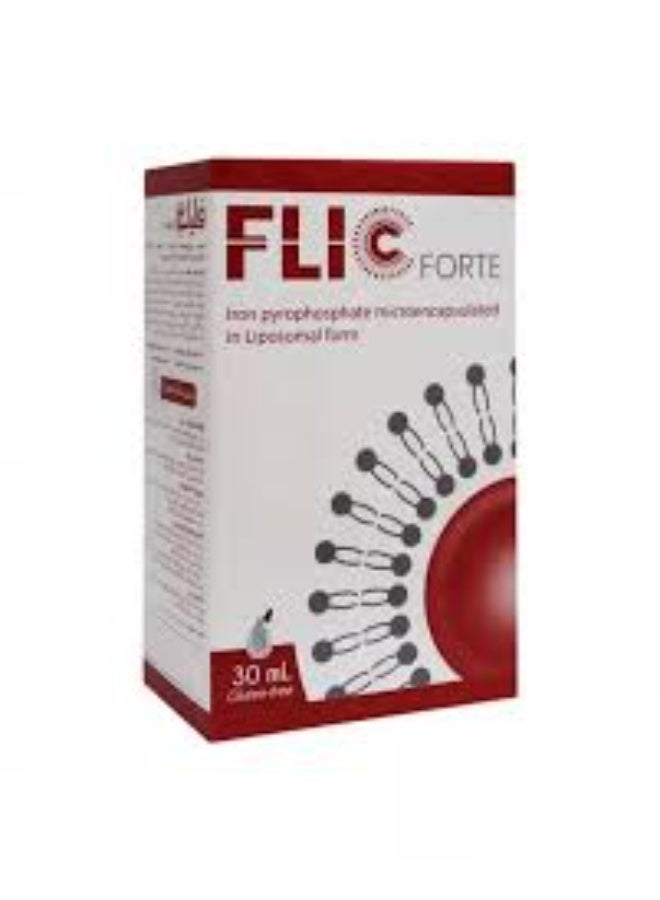 Flic Forte Liposomal Iron & Vitamin C Oral Drops, 30 ml - Image 1