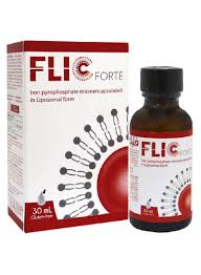 Flic Forte Liposomal Iron & Vitamin C Oral Drops, 30 ml - Image 2