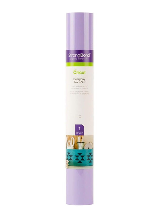 Cricut Everyday Iron-On 12" x 24" – Lilac - Image 1