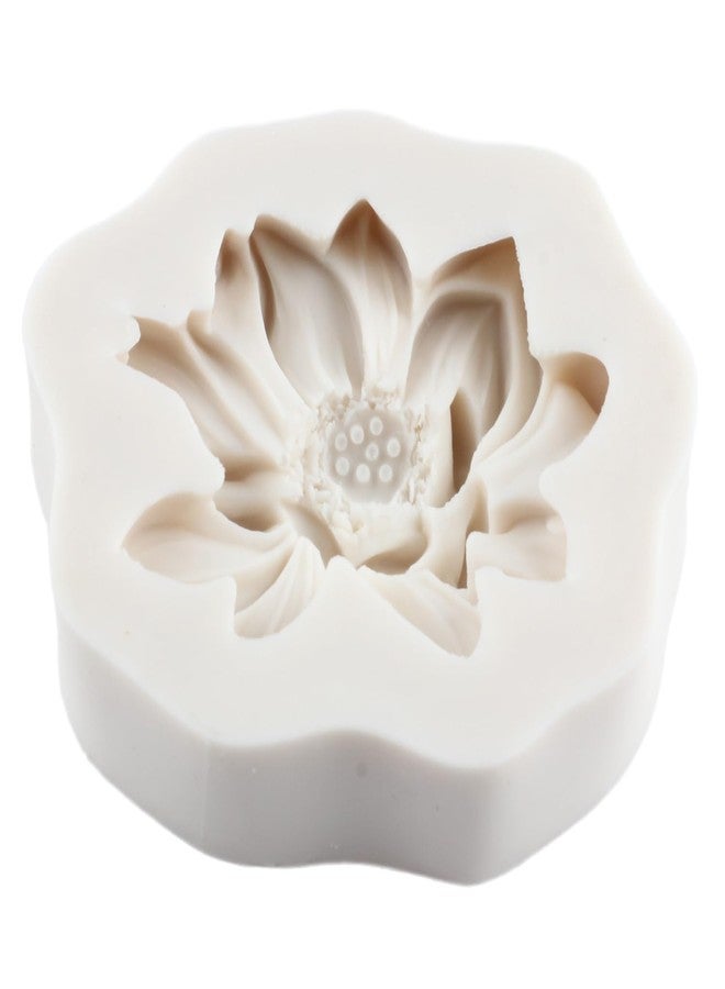 YANQINMS Lotus Flower Fondant Silicone Molds Flower Fondant Chocolate Candy Mold for Cake Decorating Sugar Craft Cupcake Topper Polymer Clay Gum Paste - Image 5