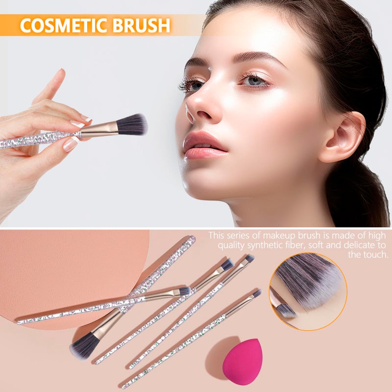 pomcral Professional Make up Kit,Makeup kit For Girls, Makeup Set For Women Eyeshadow Palettes, Lip Colors, Makeup brush set,Makeup bag (Pink) - Image 5
