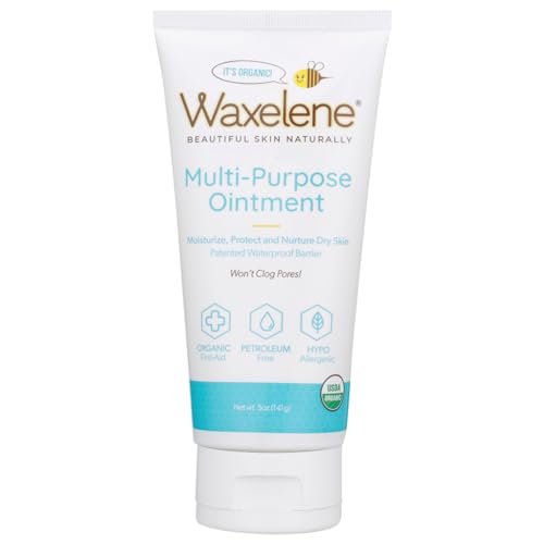 Waxelene Multipurpose Ointment Large Tube Organic Aerated Balm the Petroleum Jelly Alternative Soothing Botanical Eczema Dry Skin Face Moisturizer