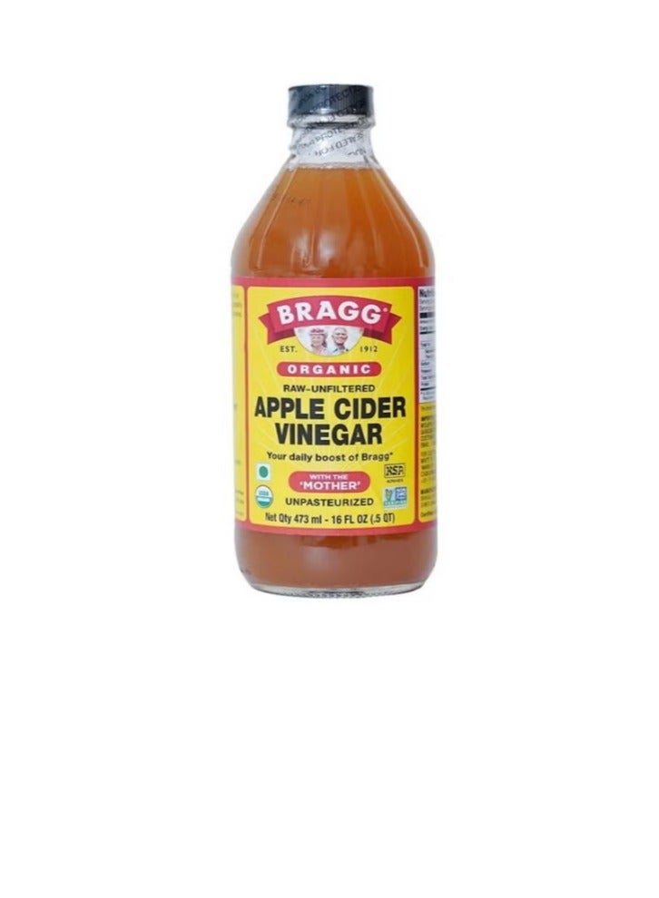 Bragg Organic Raw Apple Cider Vinegar Health Supplement 473ml - Image 1