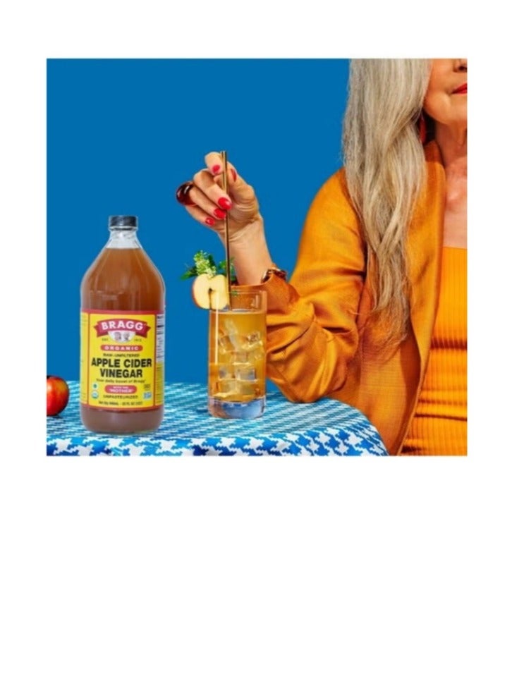 Bragg Organic Raw Apple Cider Vinegar Health Supplement 473ml - Image 2