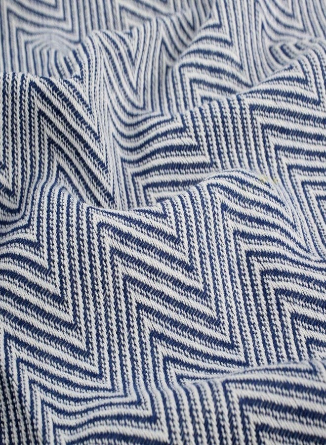 Lifaith 100% Cotton Hand Face Head Guest Gym Towel Set Washcloth Kitchen Tea Towel Dish Cloth Set of 4 Dark Blue - Image 5