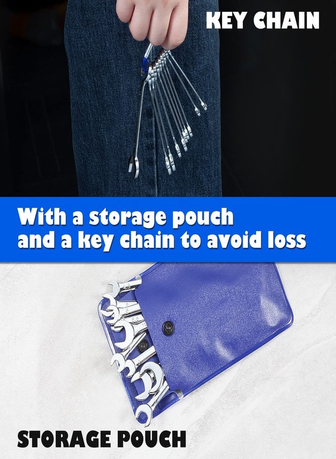 مجموعة مفاتيح ربط صغيرة مترية مقاس 4 مم من ليونتول، 10 قطع، مصنوعة من الفولاذ عالي الكربون، مطلية بالكروم - Image 4