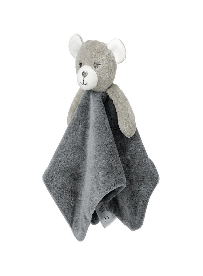 CREVENT Cozy Plush Baby Security Blanket Loveys for Baby Girls Boys, Stuffed Animal Ring Rattle Shaker Toy for Newborns (Bear) - Image 2