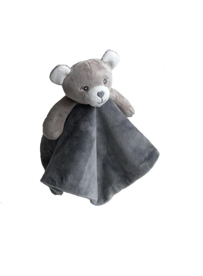 CREVENT Cozy Plush Baby Security Blanket Loveys for Baby Girls Boys, Stuffed Animal Ring Rattle Shaker Toy for Newborns (Bear) - Image 5