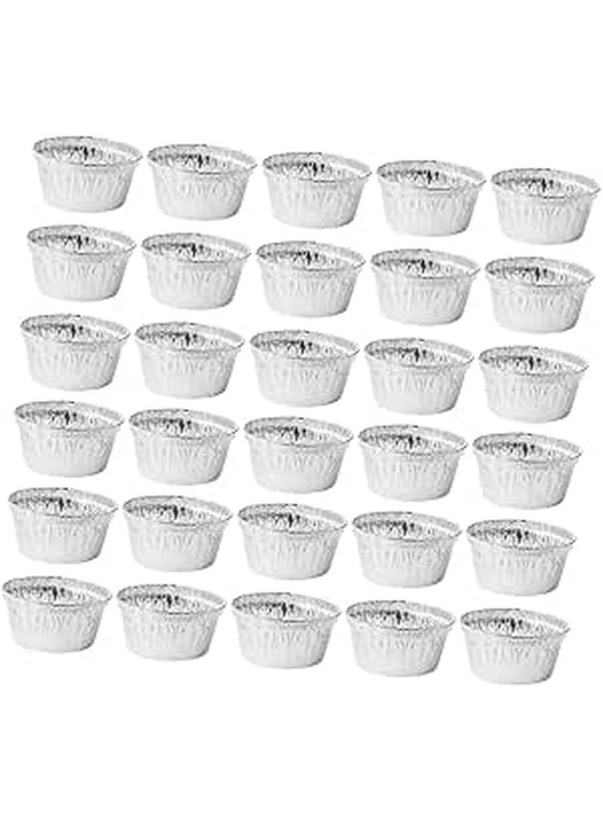 40 Disposable Aluminum Foil Baking Cups for Muffin Cupcake Pudding Egg Tart and Oven Baking Liner - Image 1