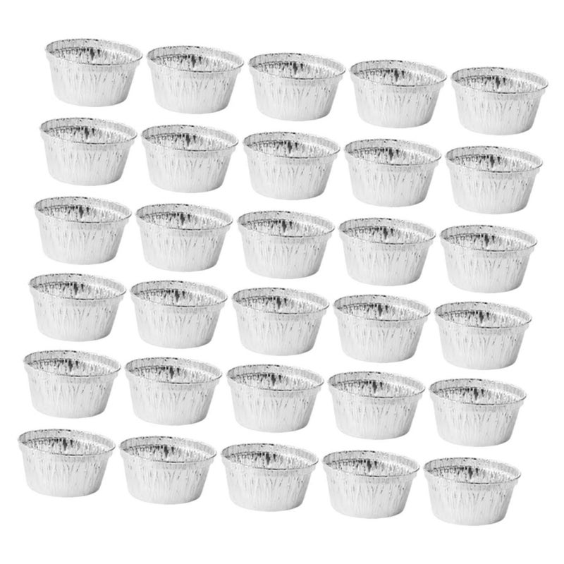 40 Disposable Aluminum Foil Baking Cups for Muffin Cupcake Pudding Egg Tart and Oven Baking Liner - Image 2
