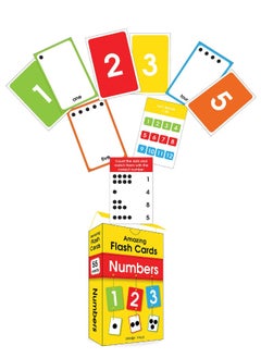 Amazing Flash Cards Numbers: Early Development OF Preschool Toddler (55 Cards)  - Image 4