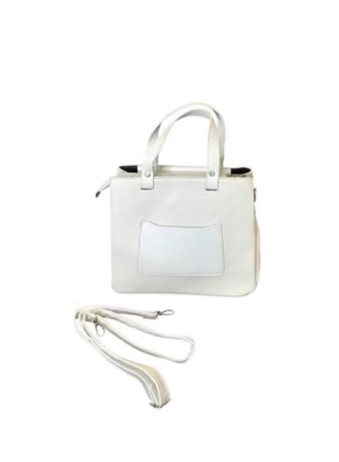 شنطة جلد صناعي كلاسيك – كروس وهاند بـ 3 فتحات - Image 2