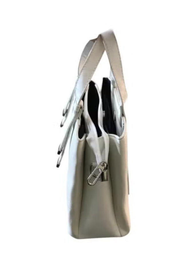 شنطة جلد صناعي كلاسيك – كروس وهاند بـ 3 فتحات - Image 4