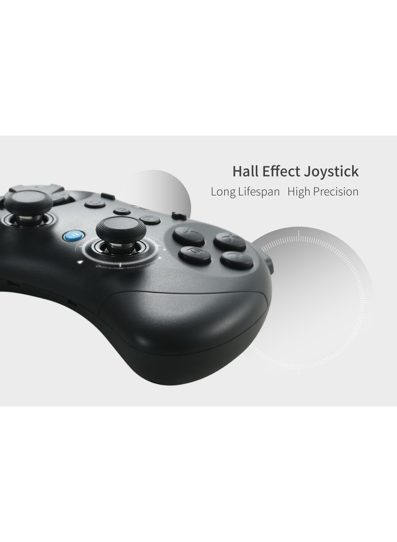 GuliKit Elves 2 Bluetooth Game Controller for Switch/Switch 2 Wake-up,PC & Android, Anti-Drift Hall Effect Joysticks Gamepad,1000Hz Polling Rate, Gyro & Turbo,Protective Cover, Compact for Small Hand - Image 2