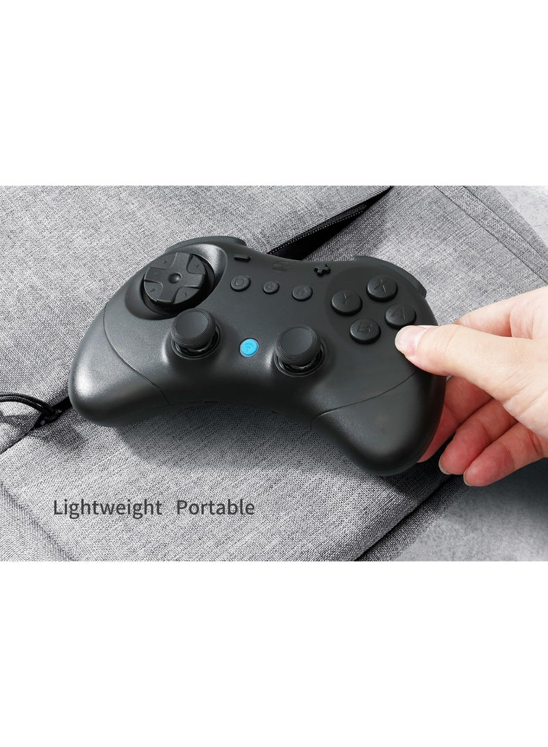 GuliKit Elves 2 Bluetooth Game Controller for Switch/Switch 2 Wake-up,PC & Android, Anti-Drift Hall Effect Joysticks Gamepad,1000Hz Polling Rate, Gyro & Turbo,Protective Cover, Compact for Small Hand - Image 4