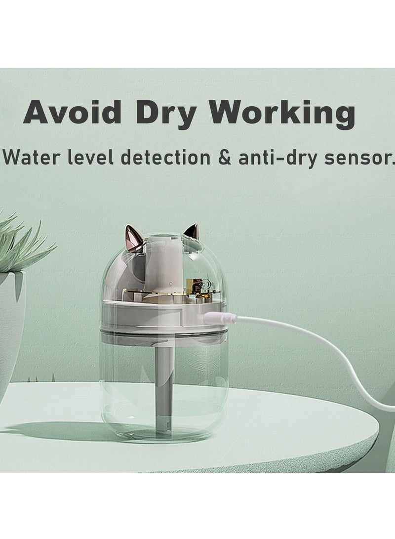 ONLYMAY Small Humidifiers for Bedroom - 300ml Car Diffuser USB Mini Humidifier  Essential Oil Diffuser Cool Mist Air Refresher for Car Office Bedroom Home - Image 5