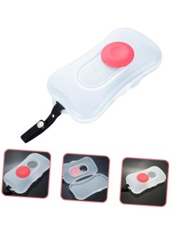 Portable Wipes Dispenser Wet Tissue Box Water Wipes for Towel Dispenser Baby Dispenser Travel Wipe Container Trolley Wipe Container Wet Tissue Case Baby Wipes Travel Case Abs