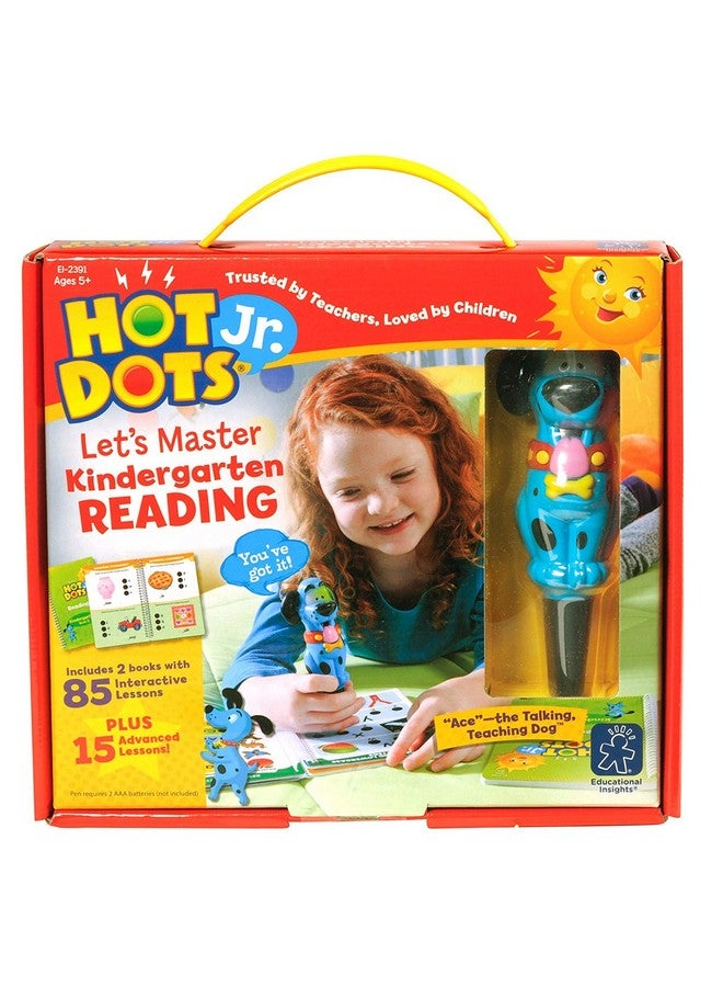 إديوكيشنال إنسايتس مجموعة القراءة "هوت دوتس جونيور" من "إديوكيشنال إنسايتس": "لنتقن القراءة" لمرحلة رياض الأطفال، كتب تدريب القراءة للمرحلة الابتدائية والإعدادية، كتابان وقلم تفاعلي، 100 درس قراءة، للأعمار من 5 سنوات فما فوق - Image 1