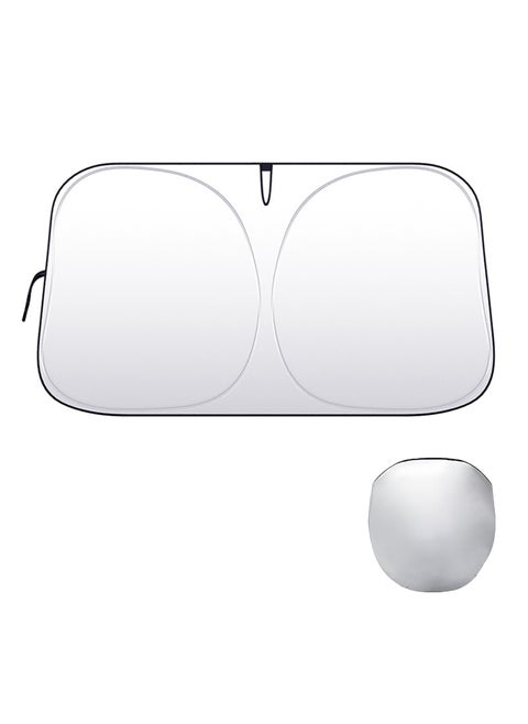Car front glass sunshade silver coated cloth summer car sunshade